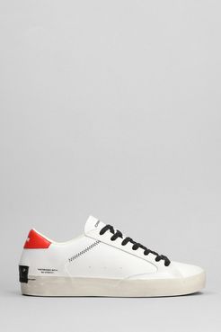 Sneakers  in Pelle Bianca