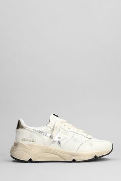 Sneakers Running in Pelle Bianca