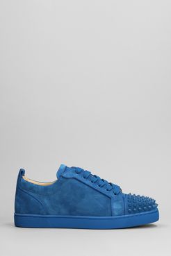 Sneakers Louis junior spikes in Camoscio Blu