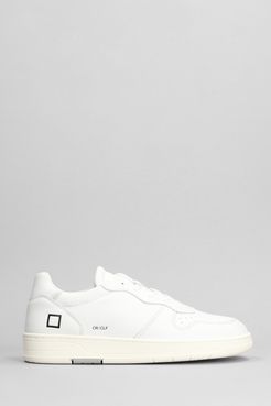 Sneakers Court in Pelle Bianca