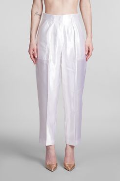 Pantalone  in lino Bianco