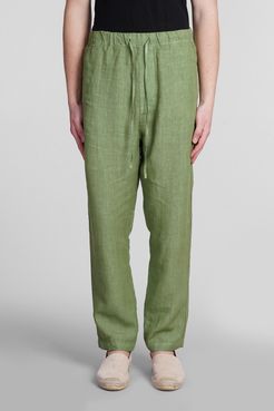 Pantalone  in lino Verde