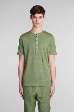 T-Shirt  in lino Verde