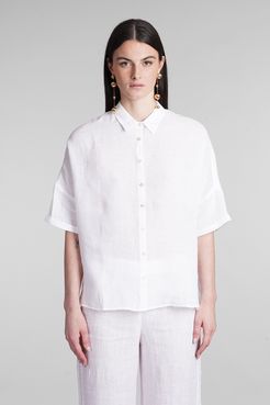 Camicia  in lino Bianco