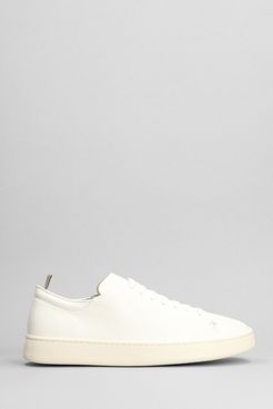 Sneakers Once 002 in Pelle Bianca