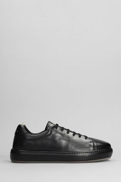 Sneakers Covered 001 in Pelle Nera