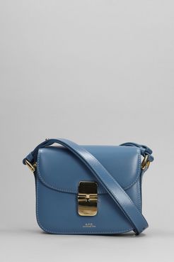 Borsa a spalla Grace mini in Pelle Blu