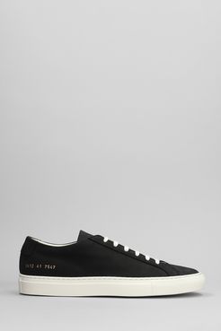 Sneakers Contrast achilles in Camoscio Nero