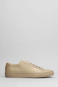 Sneakers Achilles low  in Pelle Marrone