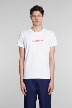 T-Shirt Allegretto in Cotone Bianco