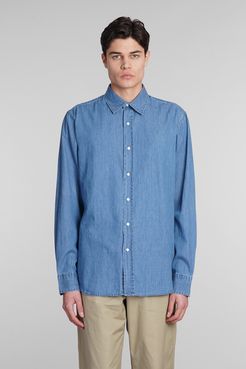 Camicia Camicia Sterling II in Cotone Blu