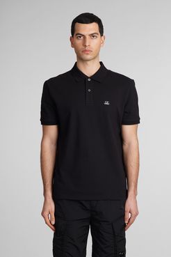 Polo  in Cotone Nero