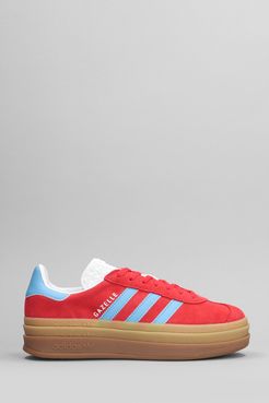 Sneakers Gazelle Bold W in pelle e camoscio Rosso