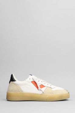 Sneakers Hyper in pelle e camoscio Beige