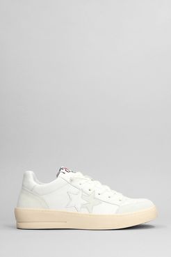 Sneakers New star in pelle e camoscio Bianco