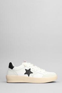 Sneakers New star in pelle e camoscio Bianco