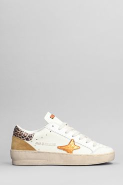 Sneakers  in pelle e camoscio Bianco