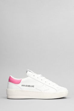 Sneakers  in Pelle Bianca