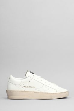 Sneakers  in Pelle Bianca