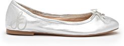 Felicia Ballet Flat Soft Silver Leather