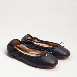 Felicia Ballet Flat Navy Leather