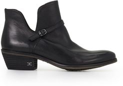 Palmer Cut Out Bootie Black Leather