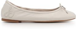 Felicia Ballet Flat White Leather