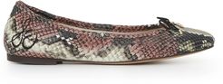 Felicia Ballet Flat Pink/Nude Multi Snake Print