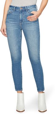 Stiletto High Rise Skinny Ankle Jean Medium Blue