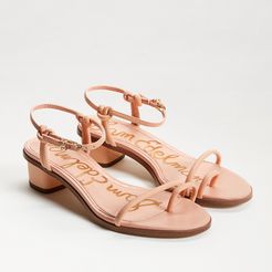 Isle Ankle Strap Block Heel Sandal Peach Fizz