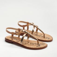 Emmett Thong Sandal Natural Sand/Gold