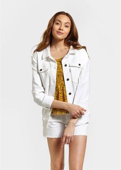 Ixora Trucker Jacket White