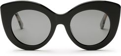 Oversized Cat Eye Sunglasses Black