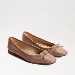 Jillie Flat Maple Sugar Croco