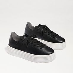Pippy Lace Up Sneaker Black Leather