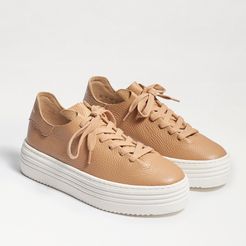 Pippy Lace Up Sneaker Camel Leather