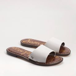 Genesis Slide Sandal White Leather