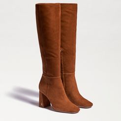 Clarem Knee High Boot Luggage Suede