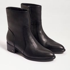 Hilary Mid Calf Boot Black Leather