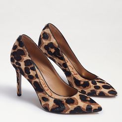 Hazel Pointed Toe Heel Brown Multi Leopard