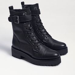 Junip Combat Boot Black Leather