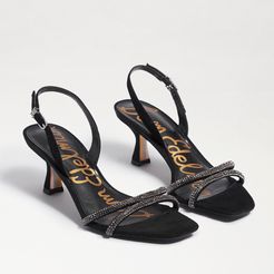 Ronan Strappy Heel Black Suede