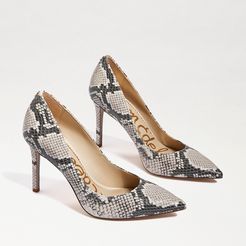 Hazel Pointed Toe Heel Ivory Multi Snake