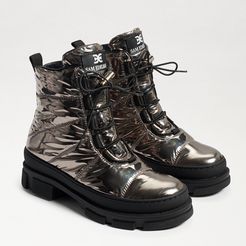 Tov Puffer Lace Up Boot Pewter