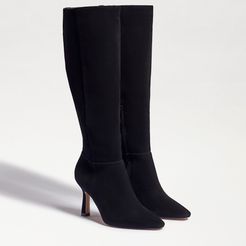 Davin Kitten Heel Tall Boot Black