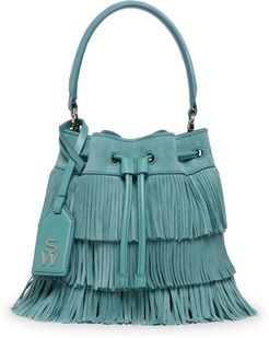 Rae Fringe Mini Bucket Bag - Donna  Cactus One Size