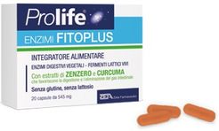 Enzimi FitoPlus Integratore di Enzimi Digestivi 20 Capsule