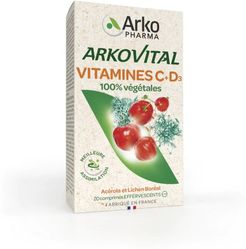 Arkovital Vitamine C+D3 20 Compresse Effervescenti Gusto Frutti Rossi