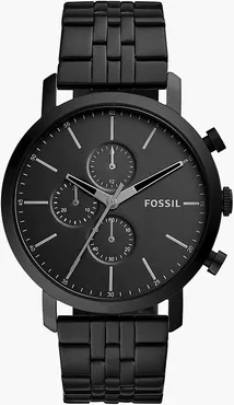 Luther Chronograph Black Stainless Steel Watch Jewelry