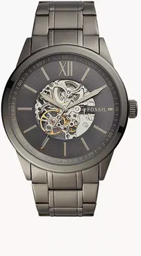 48Mm Flynn Automatic Gunmetal Stainless Steel Watch jewelry